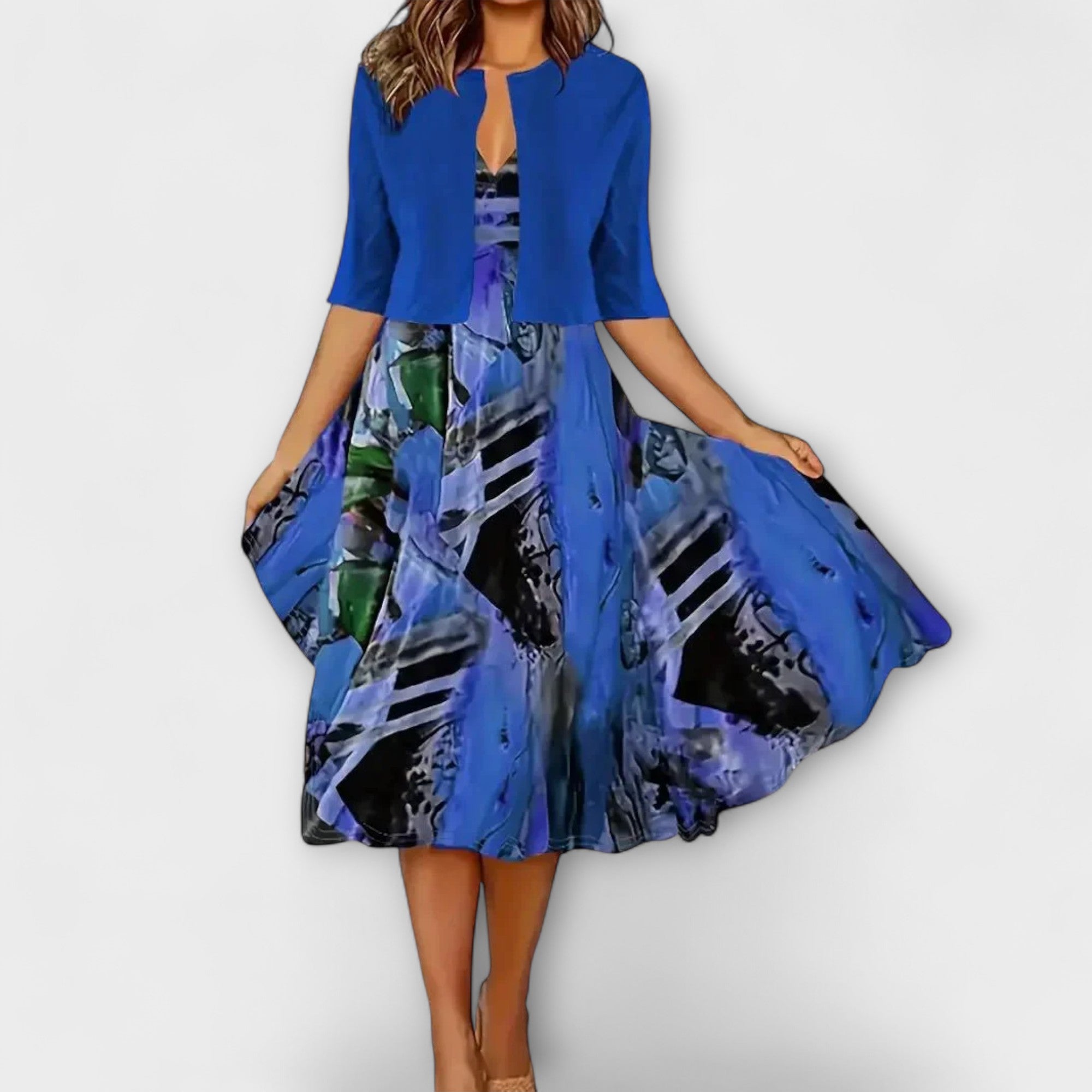 Abito Midi Donna con Blazer