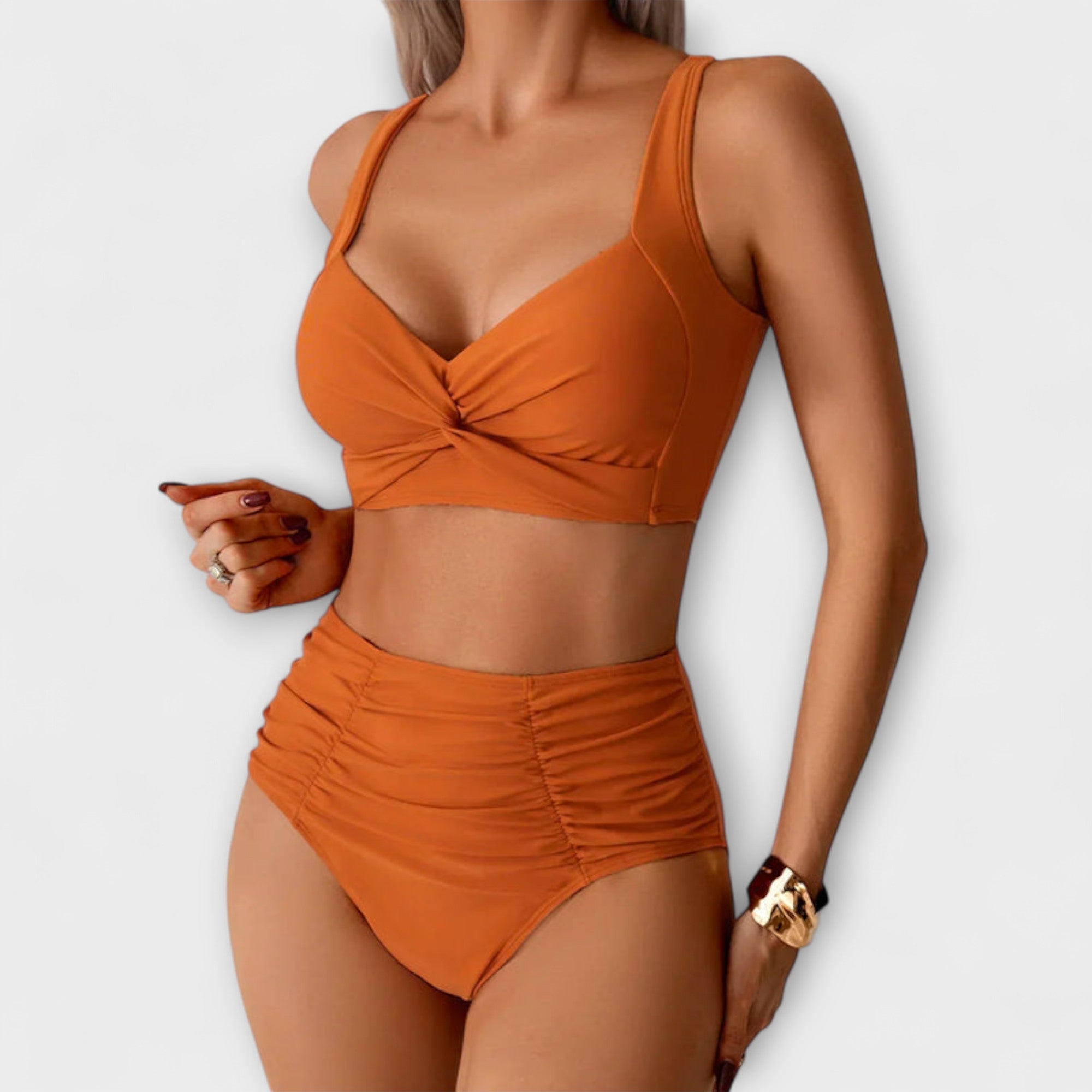 Zoe - Costume da bagno a bandeau con volant