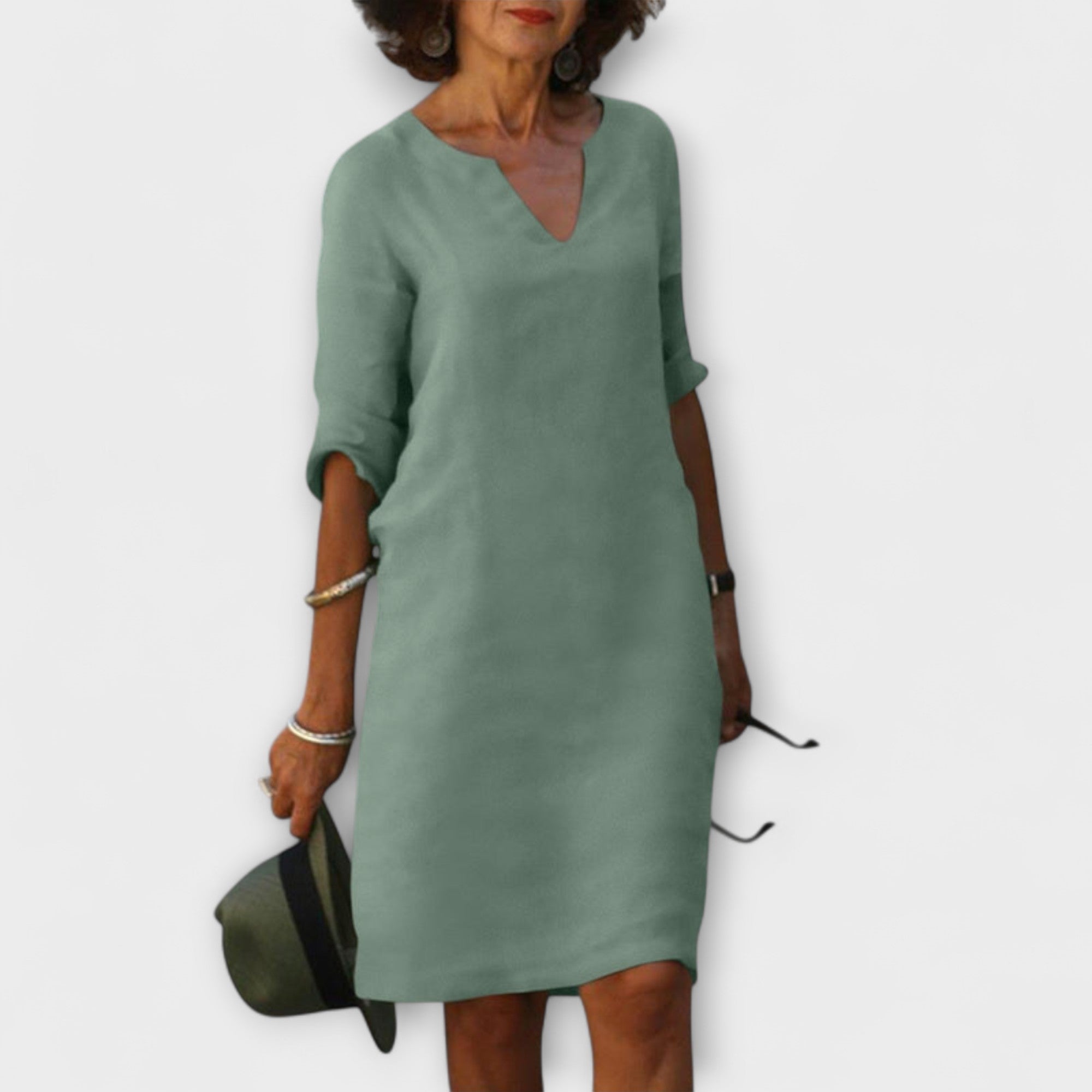 Ellyse - Abito estivo elegante con scollo a V