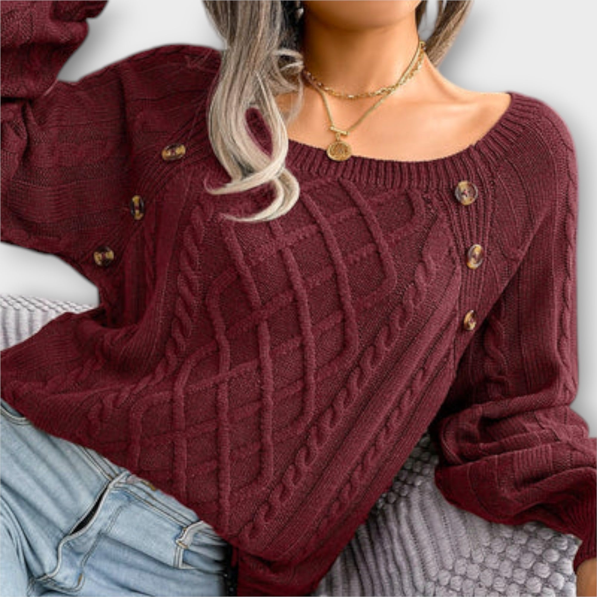 Malia - Maglione con bottoni