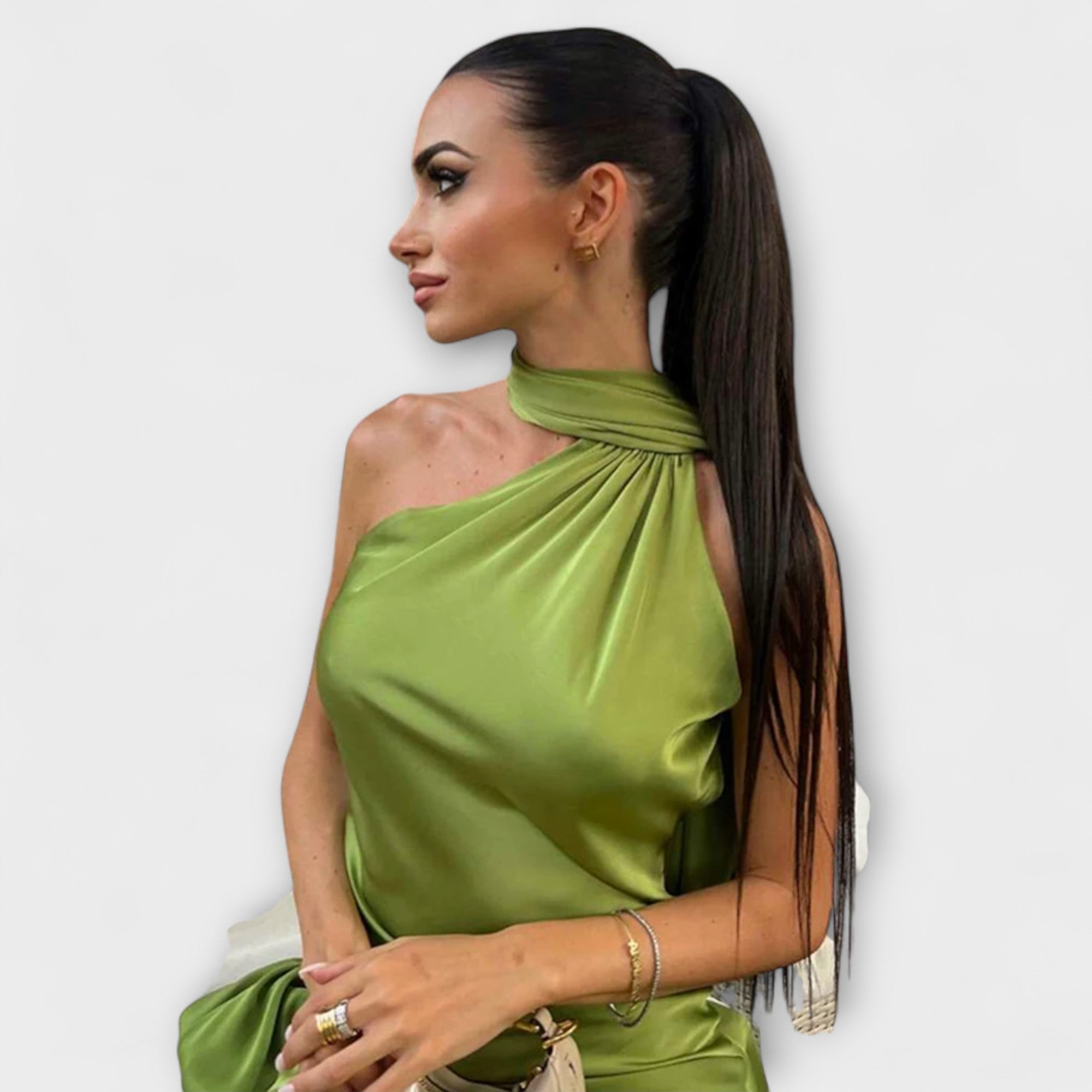 Elegante Maxibito Off-Shoulder Halter