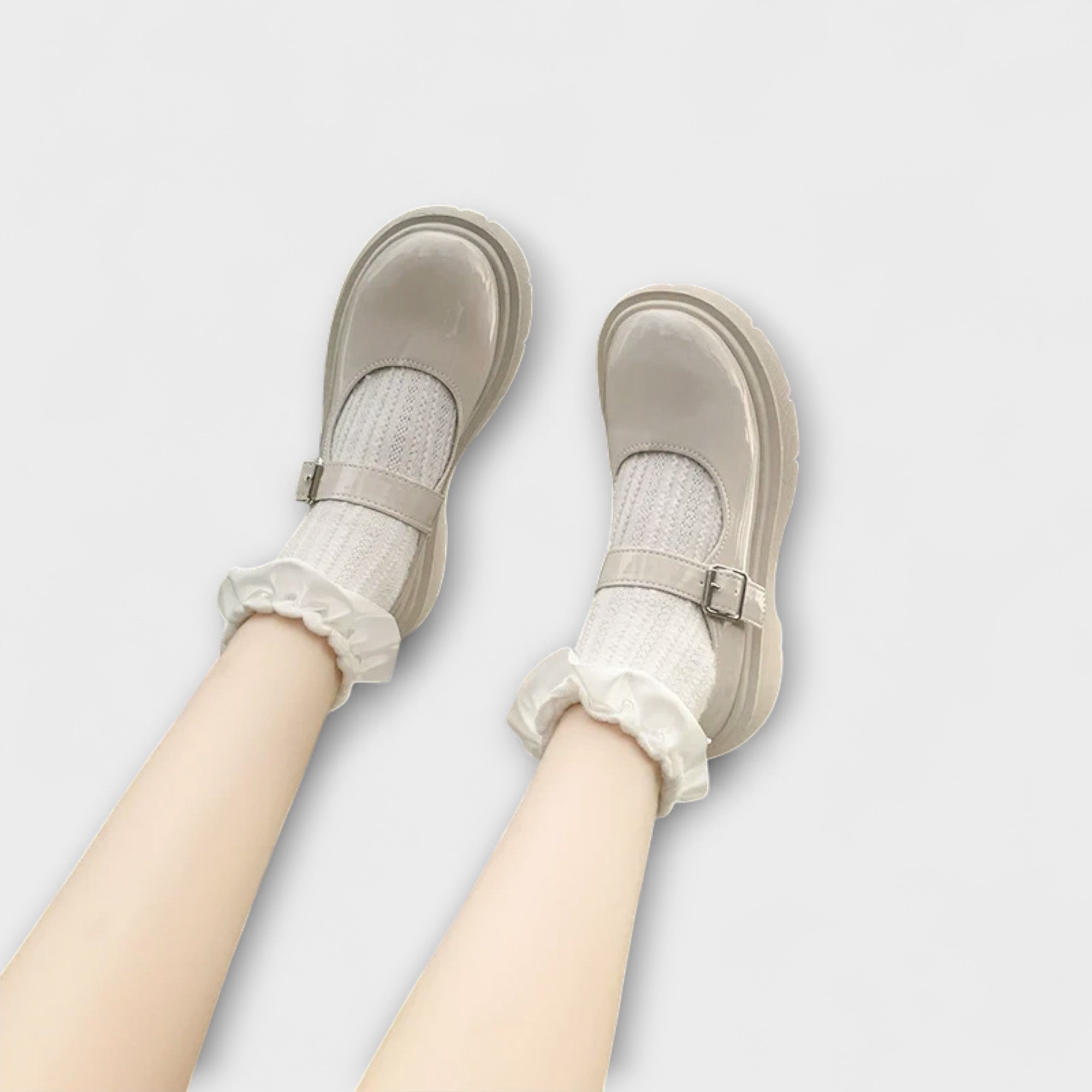Pearl - Scarpe in pelle Mary Jane di lusso con perle