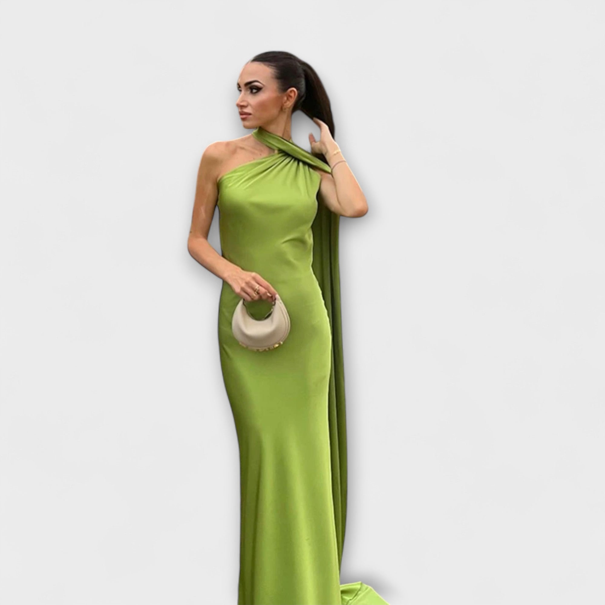 Elegante Maxibito Off-Shoulder Halter