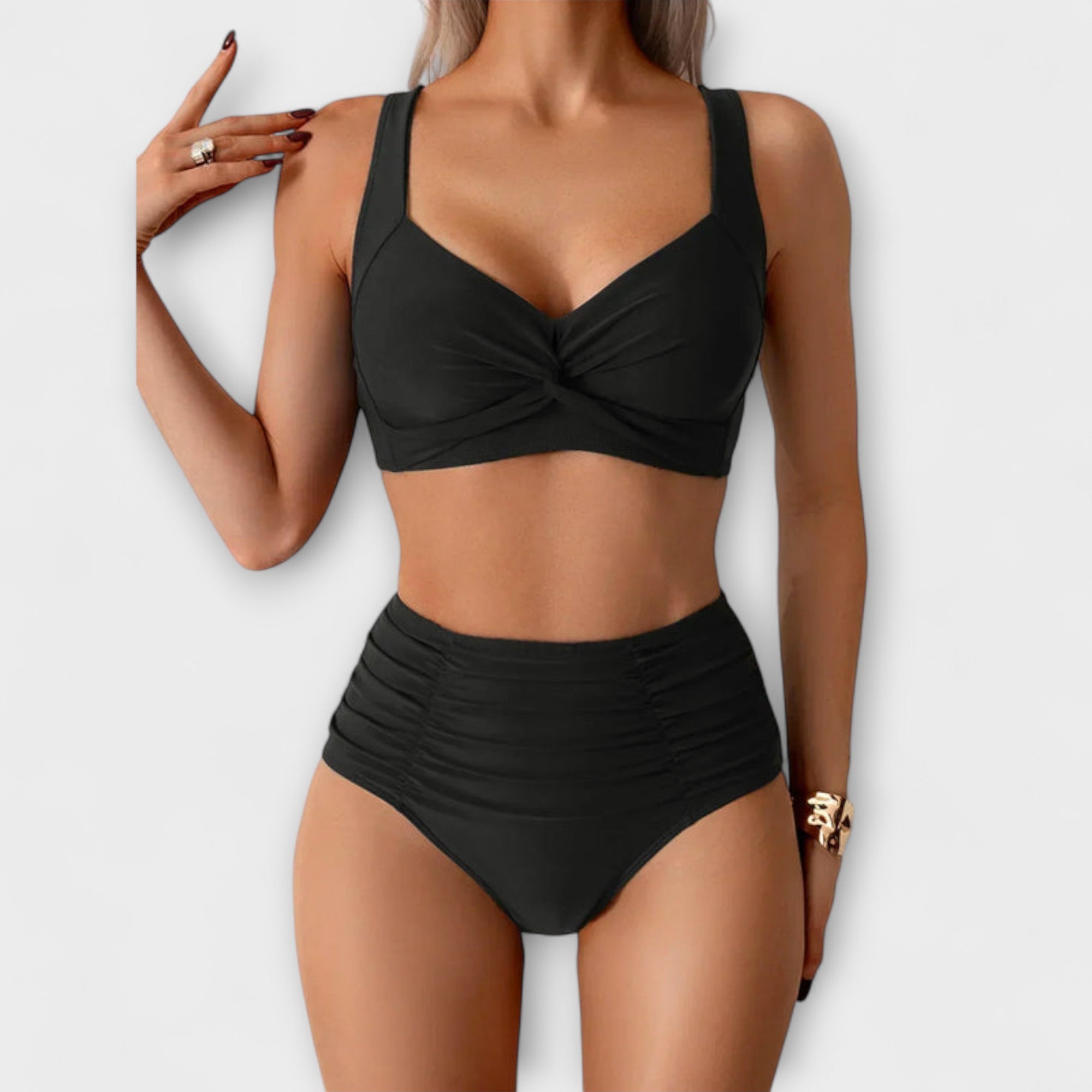 Zoe - Costume da bagno a bandeau con volant