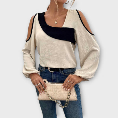 Scarlett - Blusa con scollatura quadrata