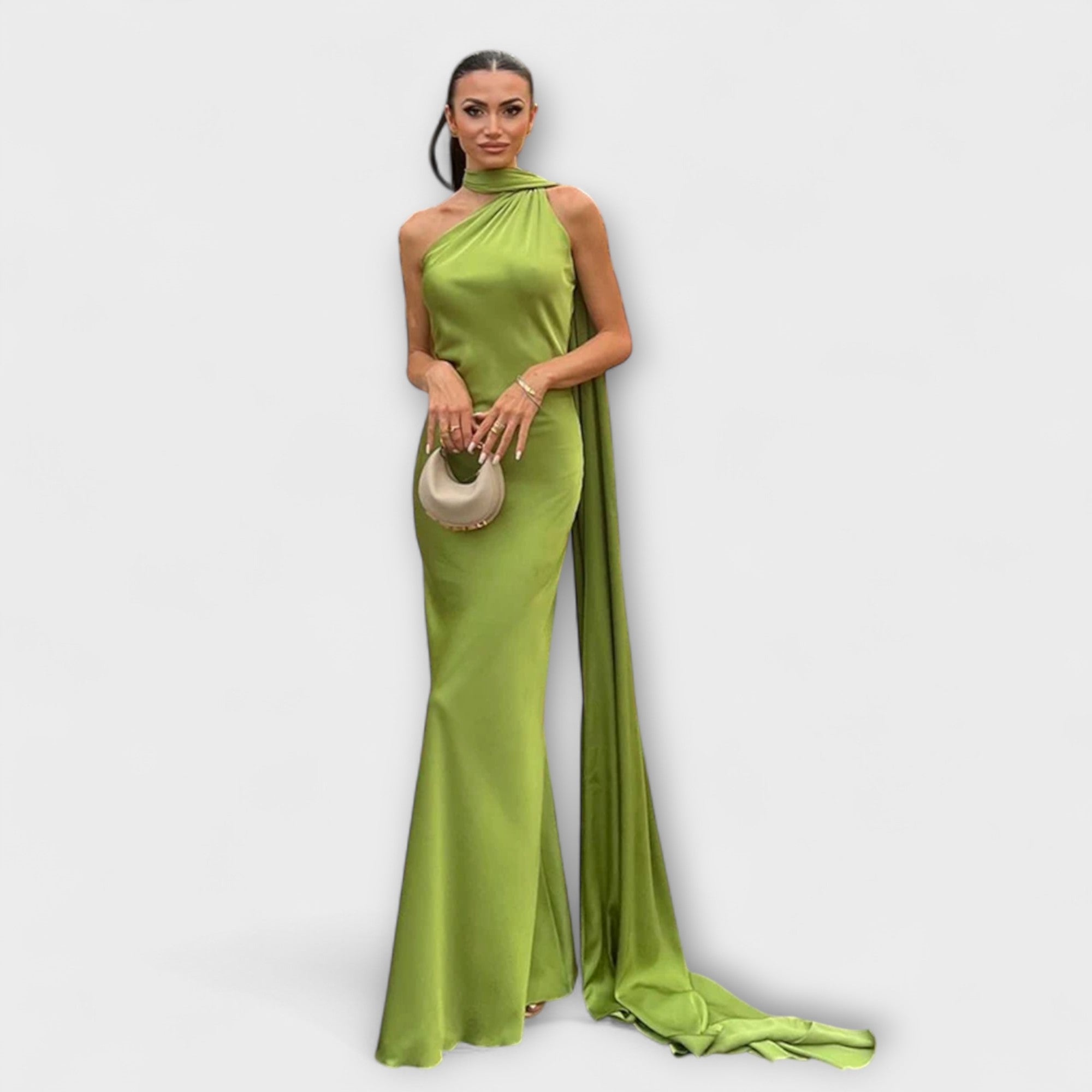 Elegante Maxibito Off-Shoulder Halter