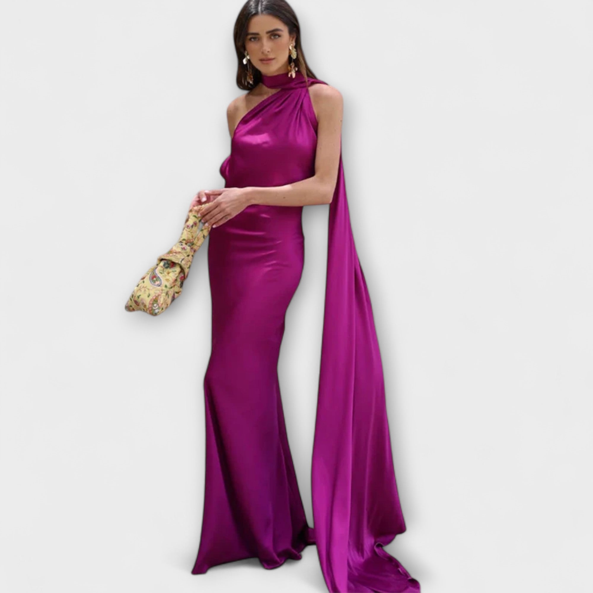 Elegante Maxibito Off-Shoulder Halter