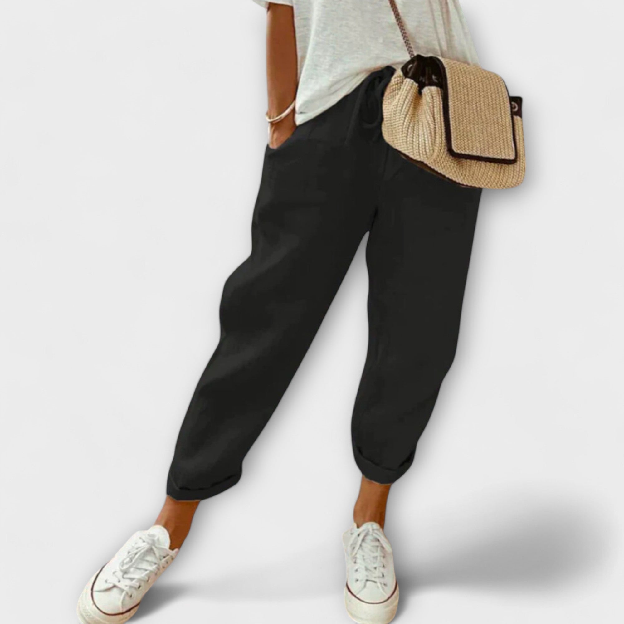 Bibi - Pantaloni in lino alla moda e casual