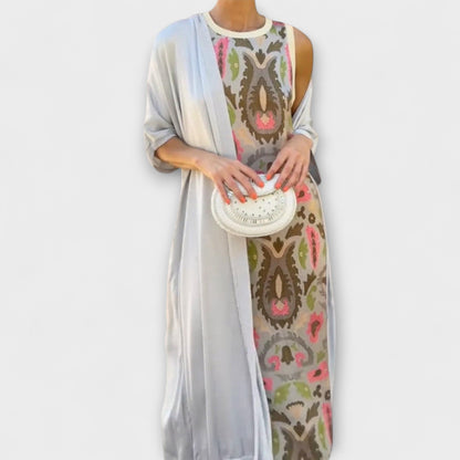 Selviane - Maxidress con cardigan abbinato