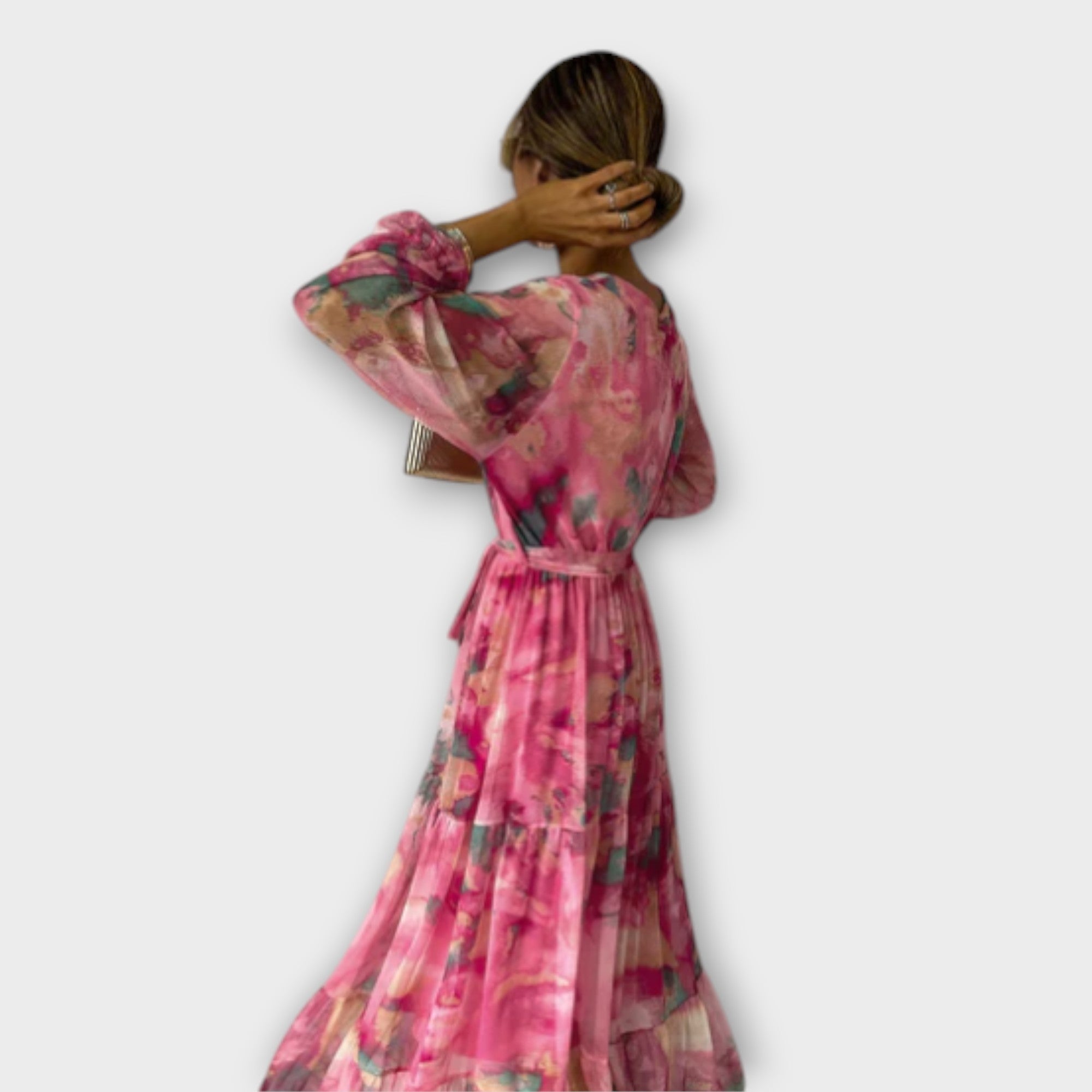 Evelyn - Abito Maxy Acquerello