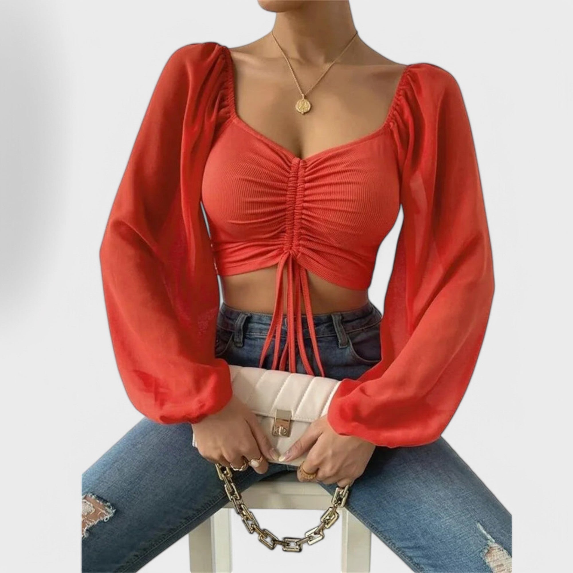 Jacqueline - Blusa da sera versatile