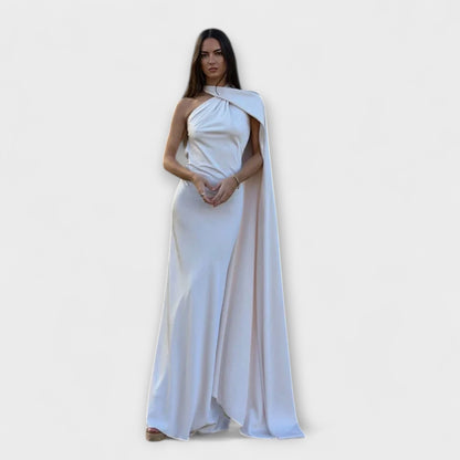 Elegante Maxibito Off-Shoulder Halter