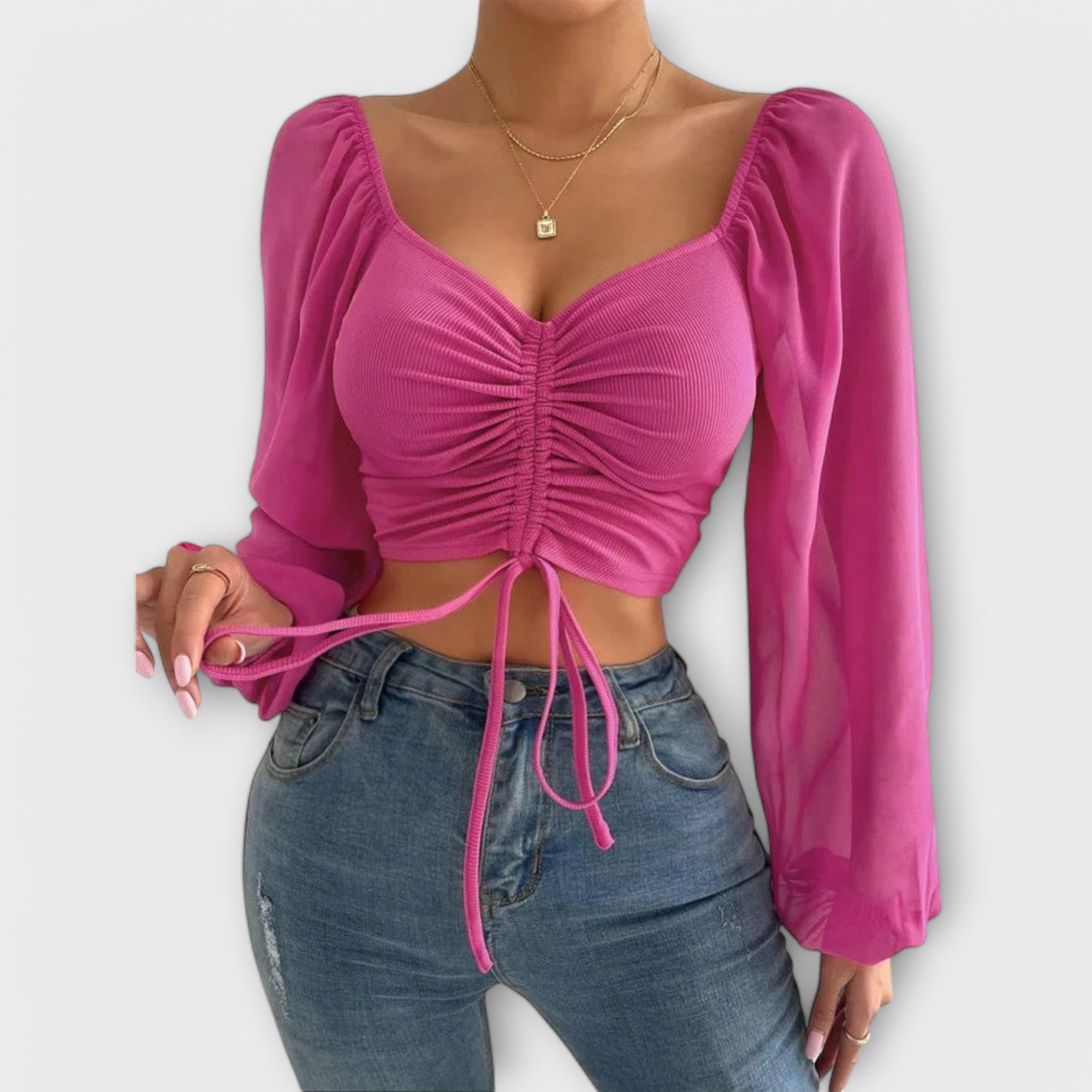 Jacqueline - Blusa da sera versatile