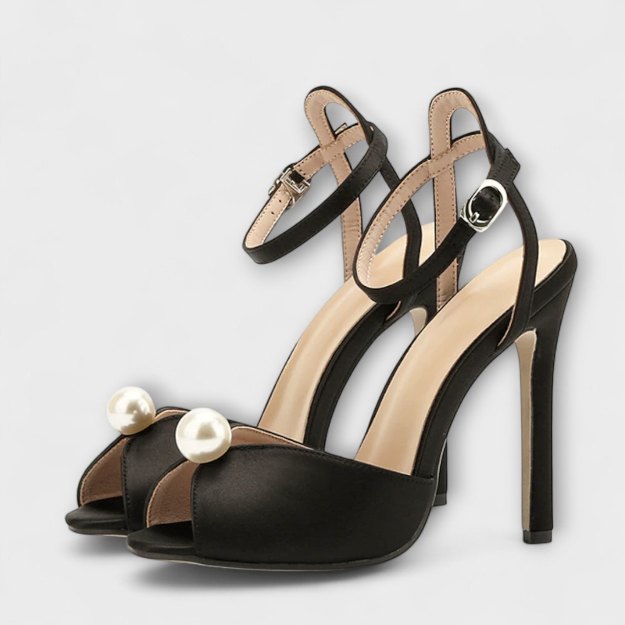 Liyke - Eleganti e Comode Sandali in Seta Peep Toe