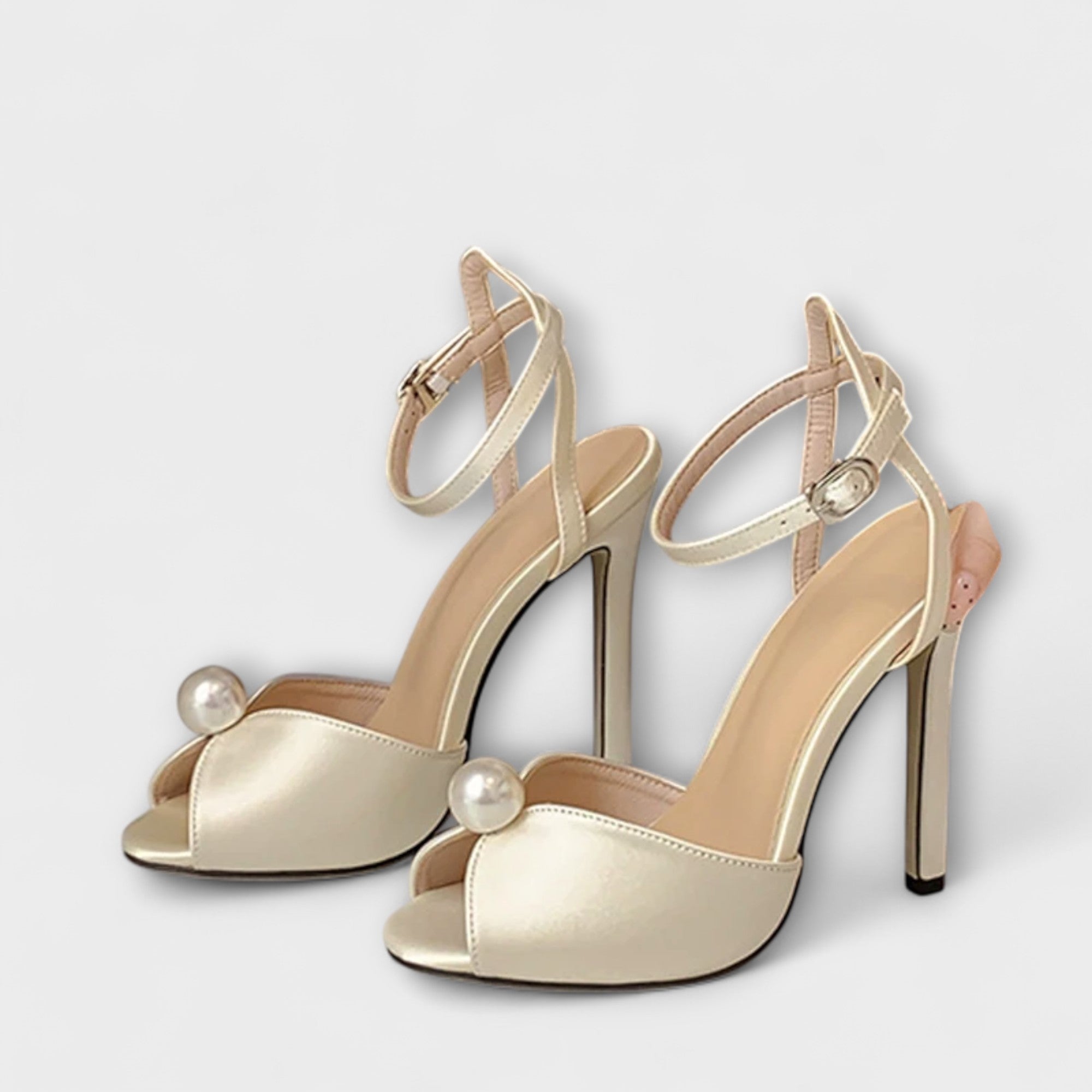 Liyke - Eleganti e Comode Sandali in Seta Peep Toe