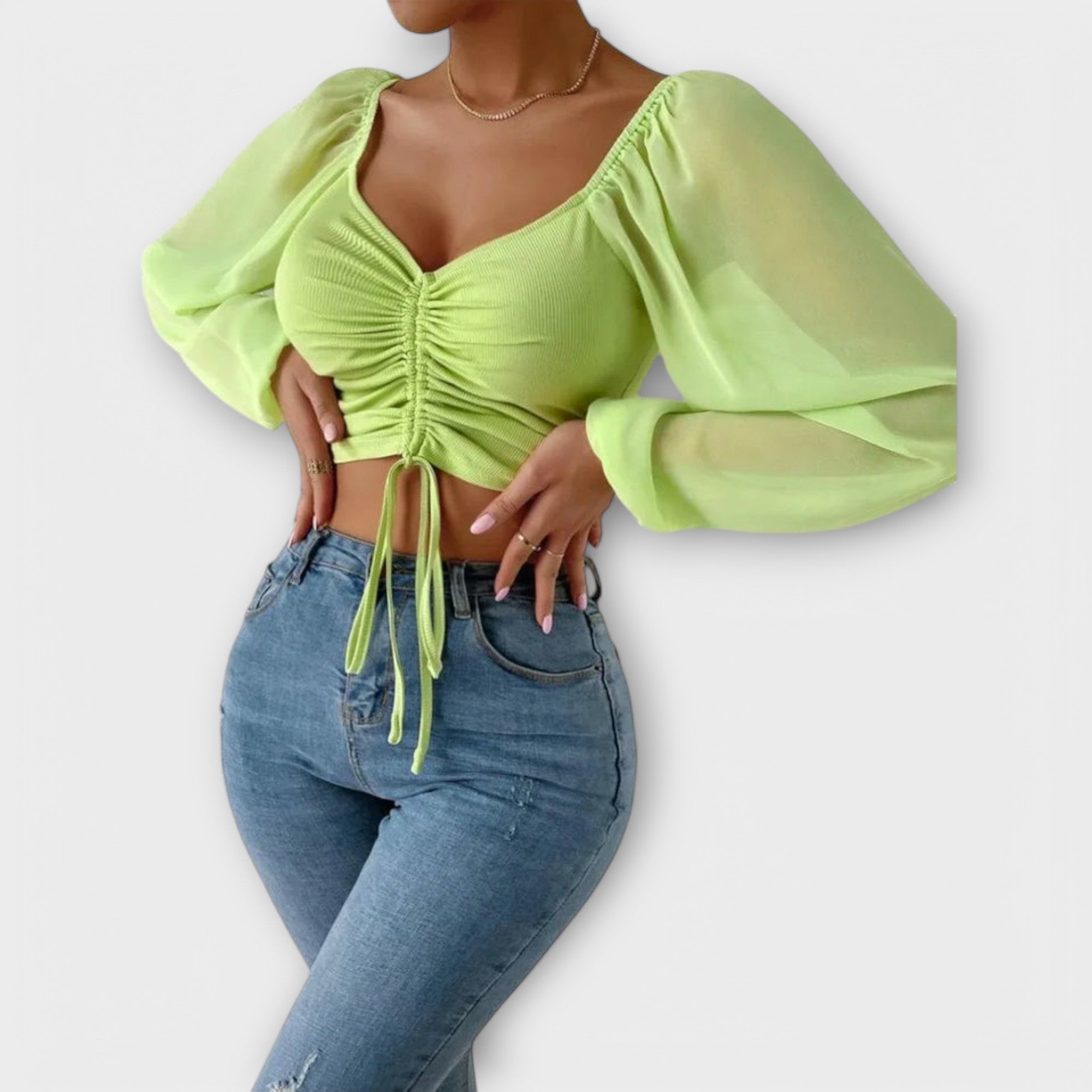 Jacqueline - Blusa da sera versatile