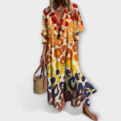 Lila - Abito Maxy Flattering con Copertura per la Pancia