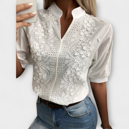 Élise - Blusa Mila con ricami squisiti
