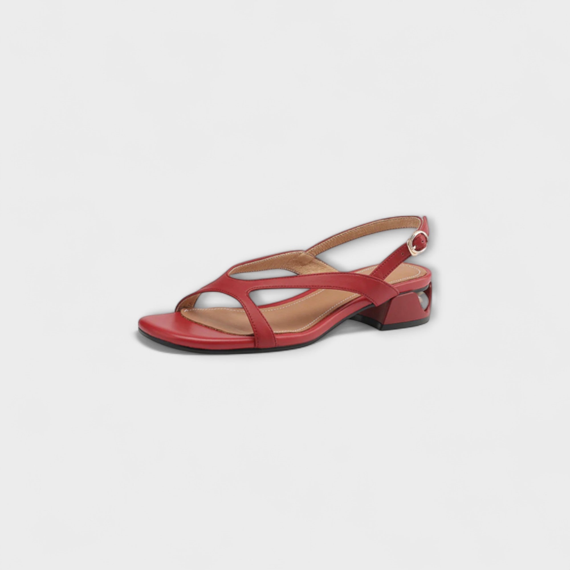 Evelyn - Eleganti Sandali Piatte Minna con Finitura Raffinata