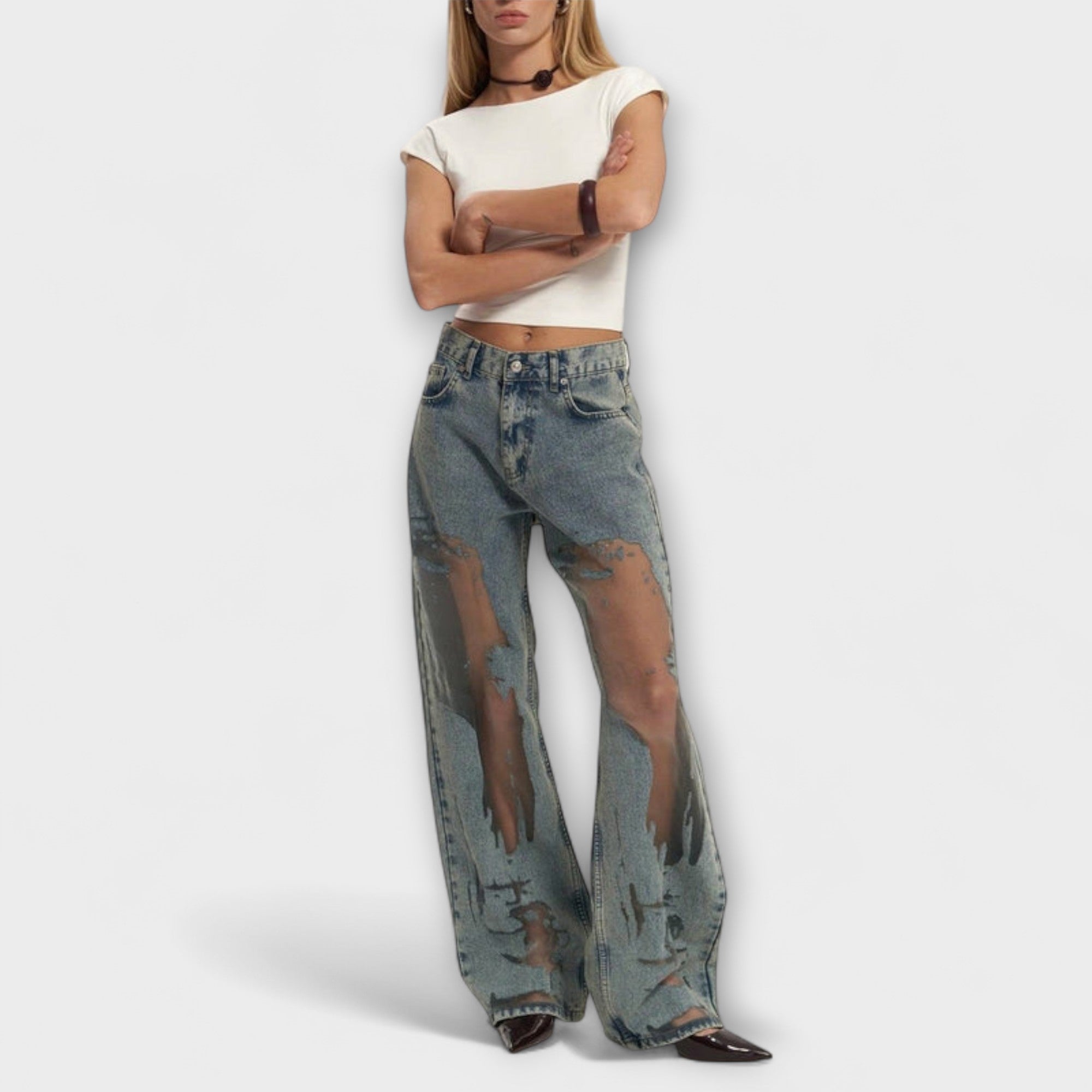 Rayne - Trixie Chiare Blu Jeans di Denim