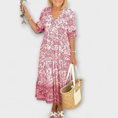 Caitlin - Abito floreale elegante con un design leggero
