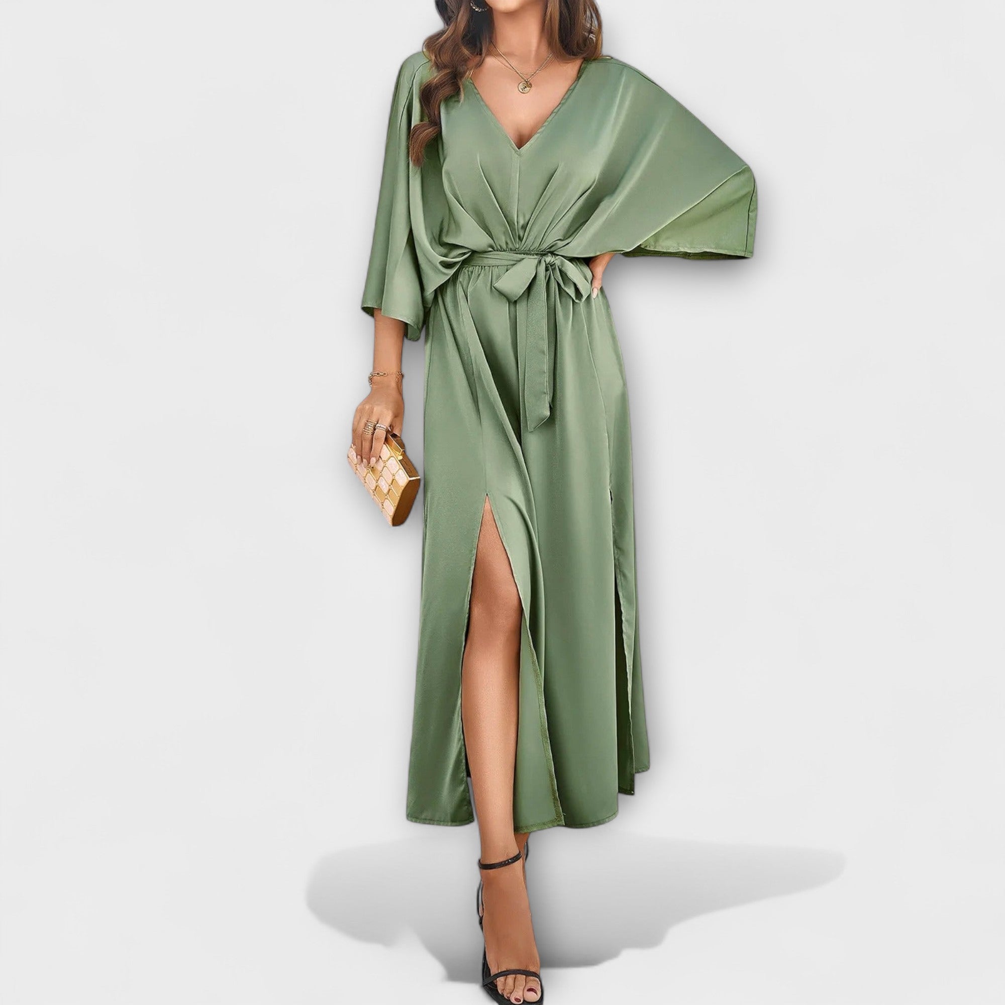 Sabrina - Maxidress con scollo a V