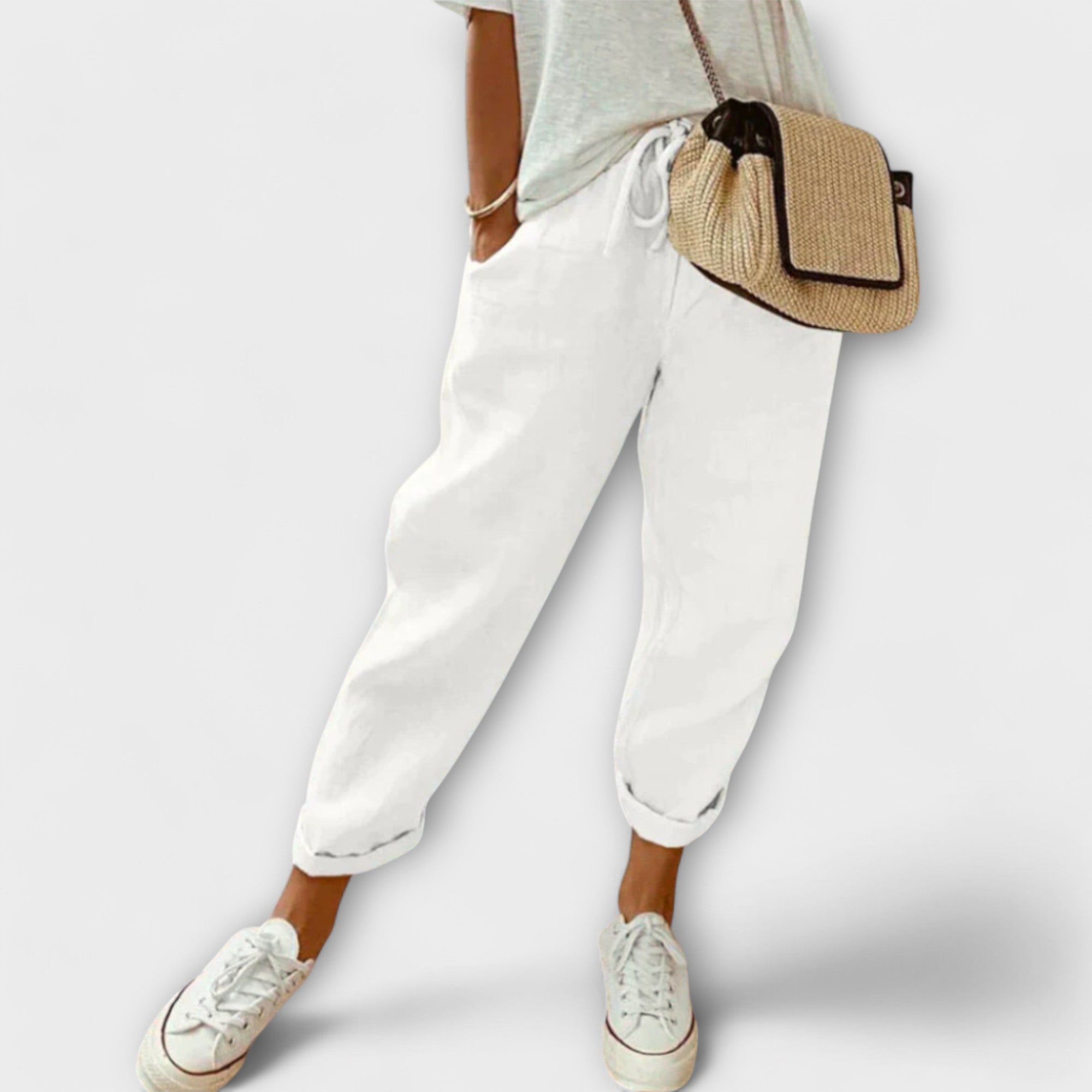 Bibi - Pantaloni in lino alla moda e casual