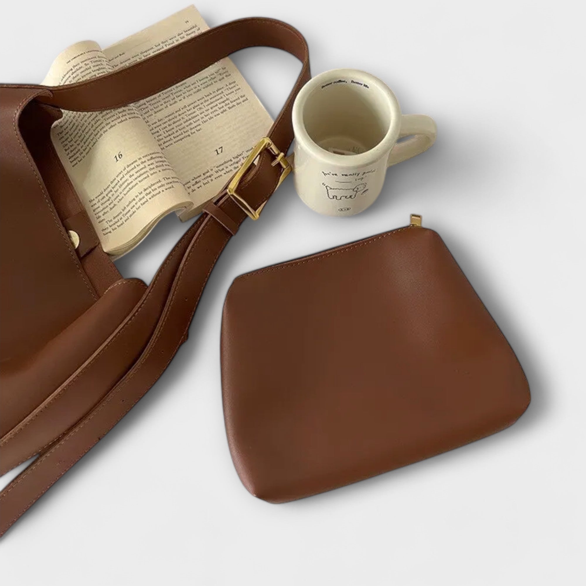 Aurellia. – Elegante borsa a tracolla in pelle