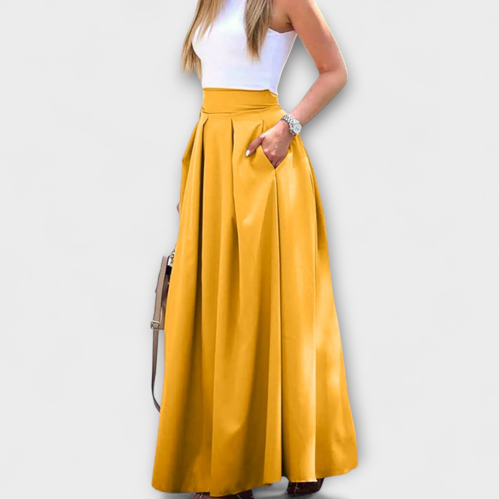 Tzafira – Gonna maxy elegante con vita alta