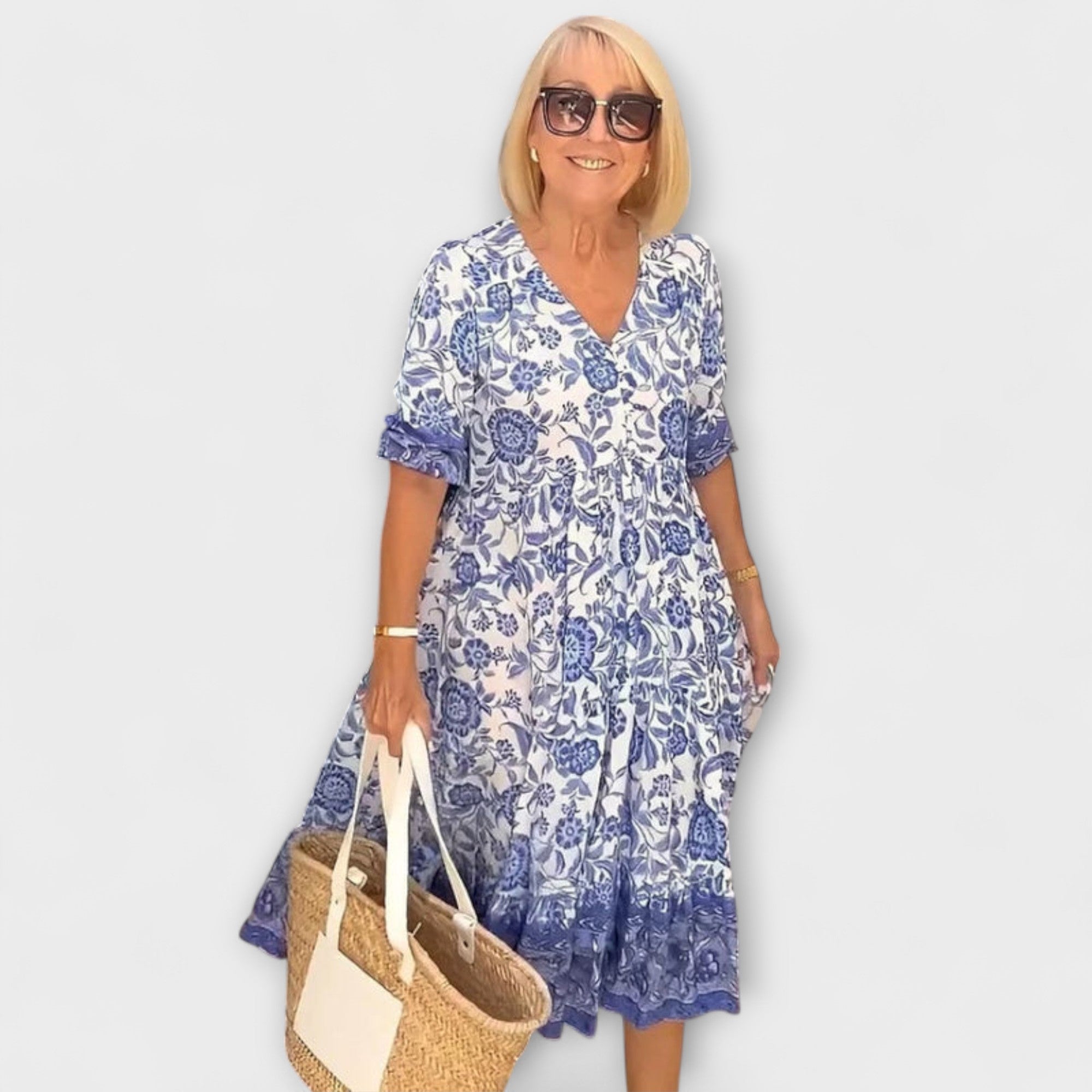 Caitlin - Abito floreale elegante con un design leggero