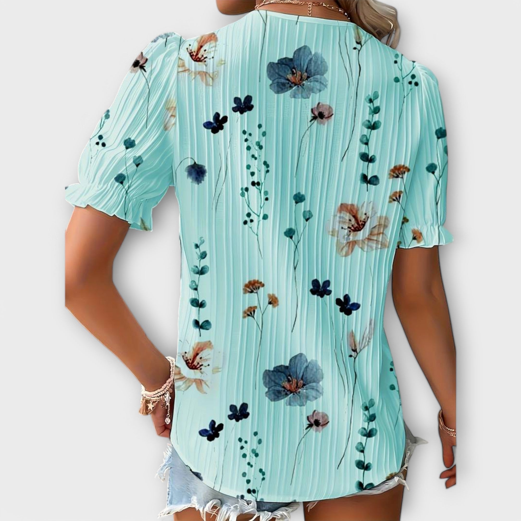 Emily - Blusa alla moda con scollatura a V