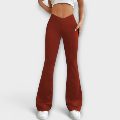 Serena - Pantaloni larghi con gamba svasata