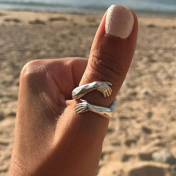 Anello d'Abbraccio in Argento