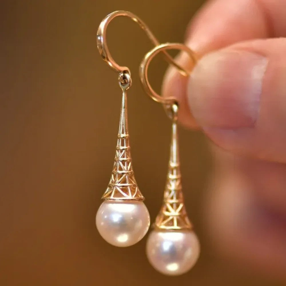 Orecchini vintage con perle
