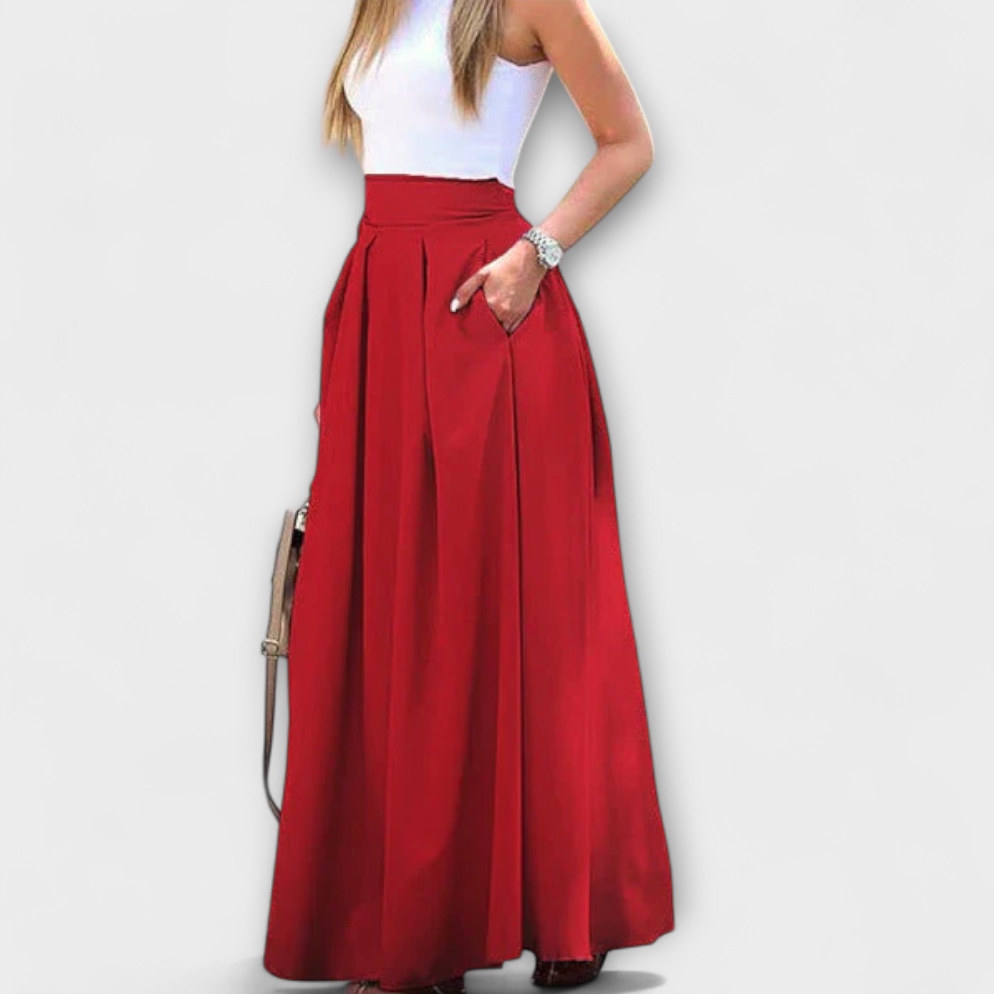 Tzafira – Gonna maxy elegante con vita alta