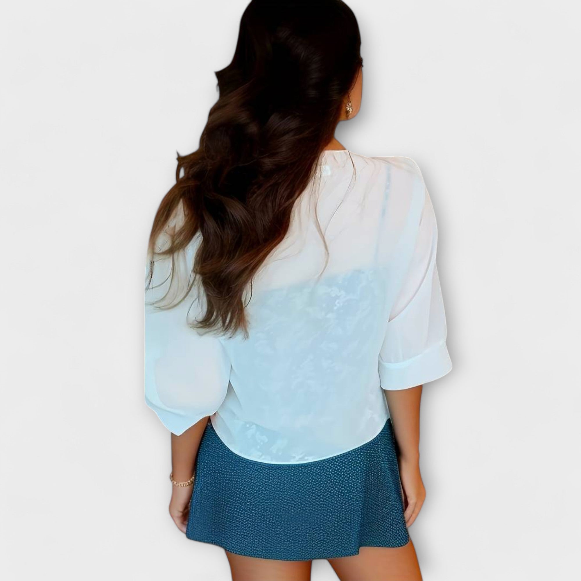 Olivia - Blusa con apertura frontale