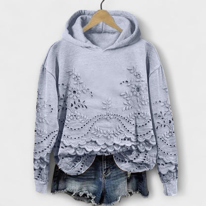 Grace – Felpa Vintage con Stampa Floreale