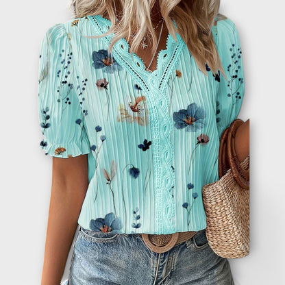 Emily - Blusa alla moda con scollatura a V