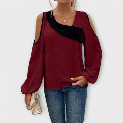 Scarlett - Blusa con scollatura quadrata