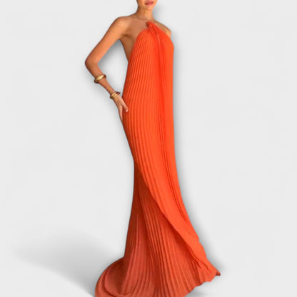 Poppy - Abito elegante con scollatura a pieghe