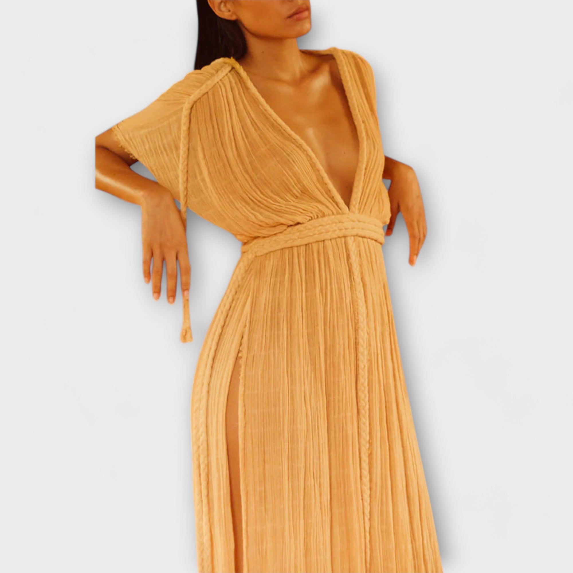 Abito kimono-maxi in stile greco