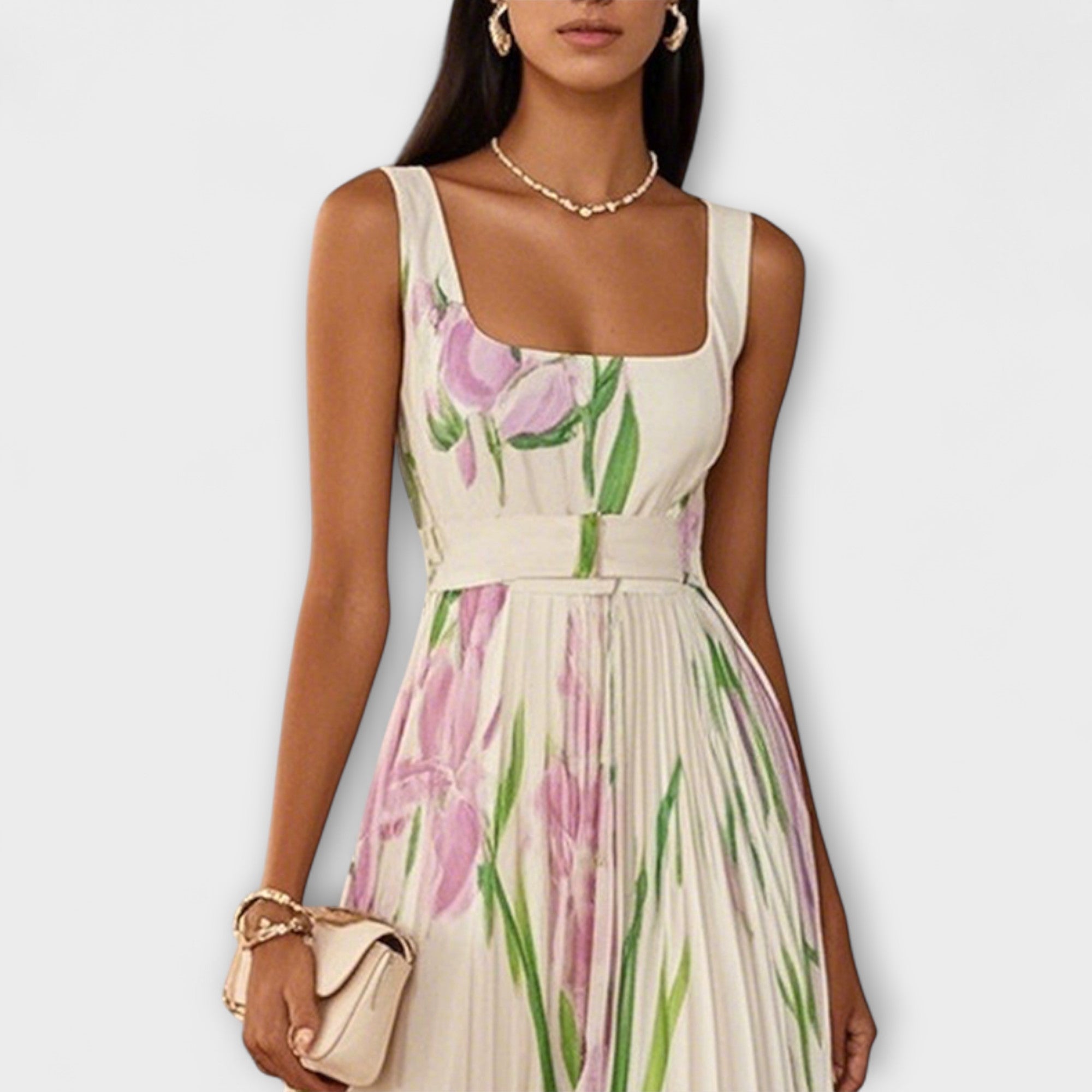 Abito Maxy in Chiffon a Fiori