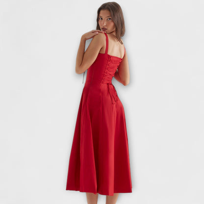 Zipporas - Abito a bustier sagomato con stampa floreale moderna