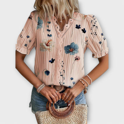 Emily - Blusa alla moda con scollatura a V