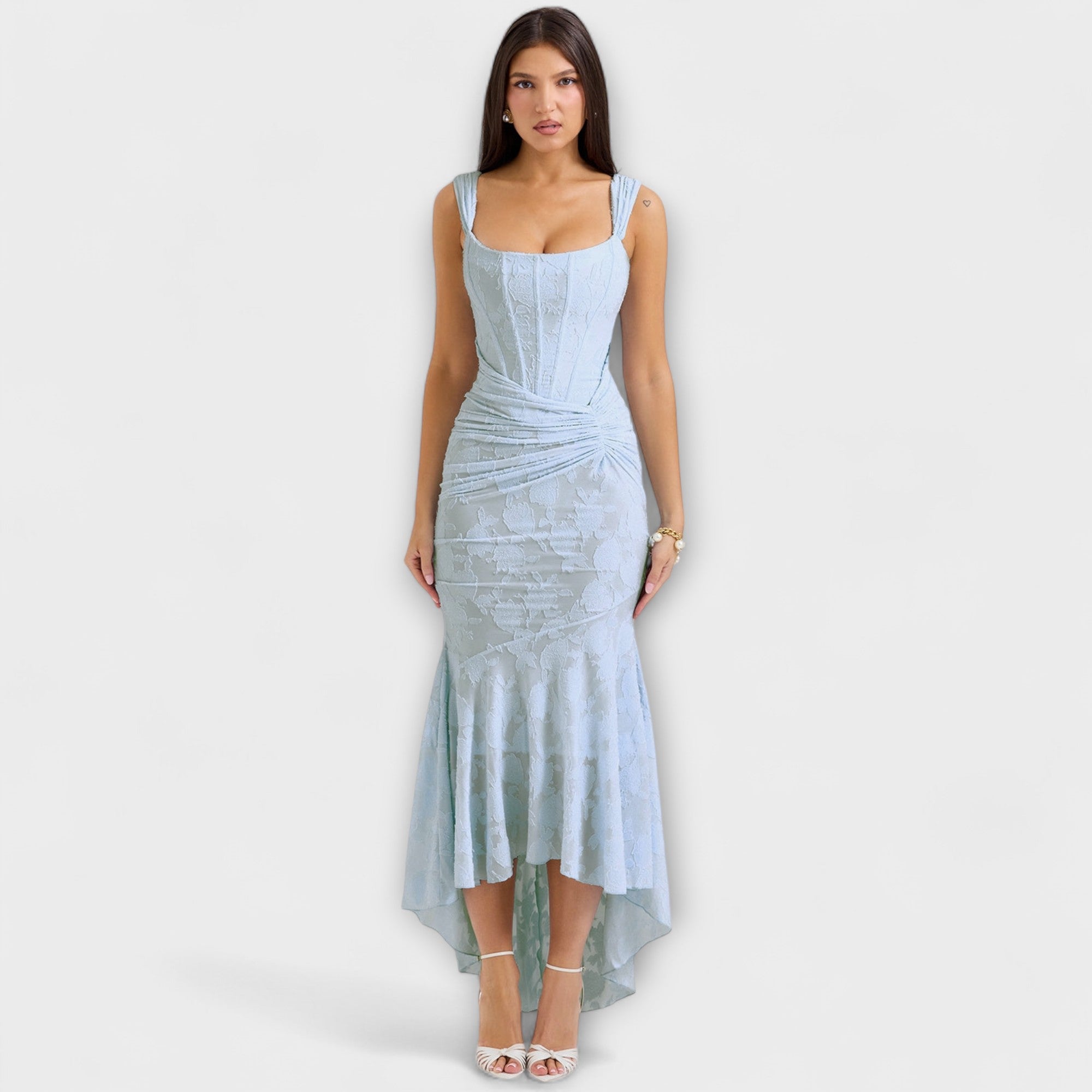 Renske - Abito lungo con corsetto elegante e raffinato