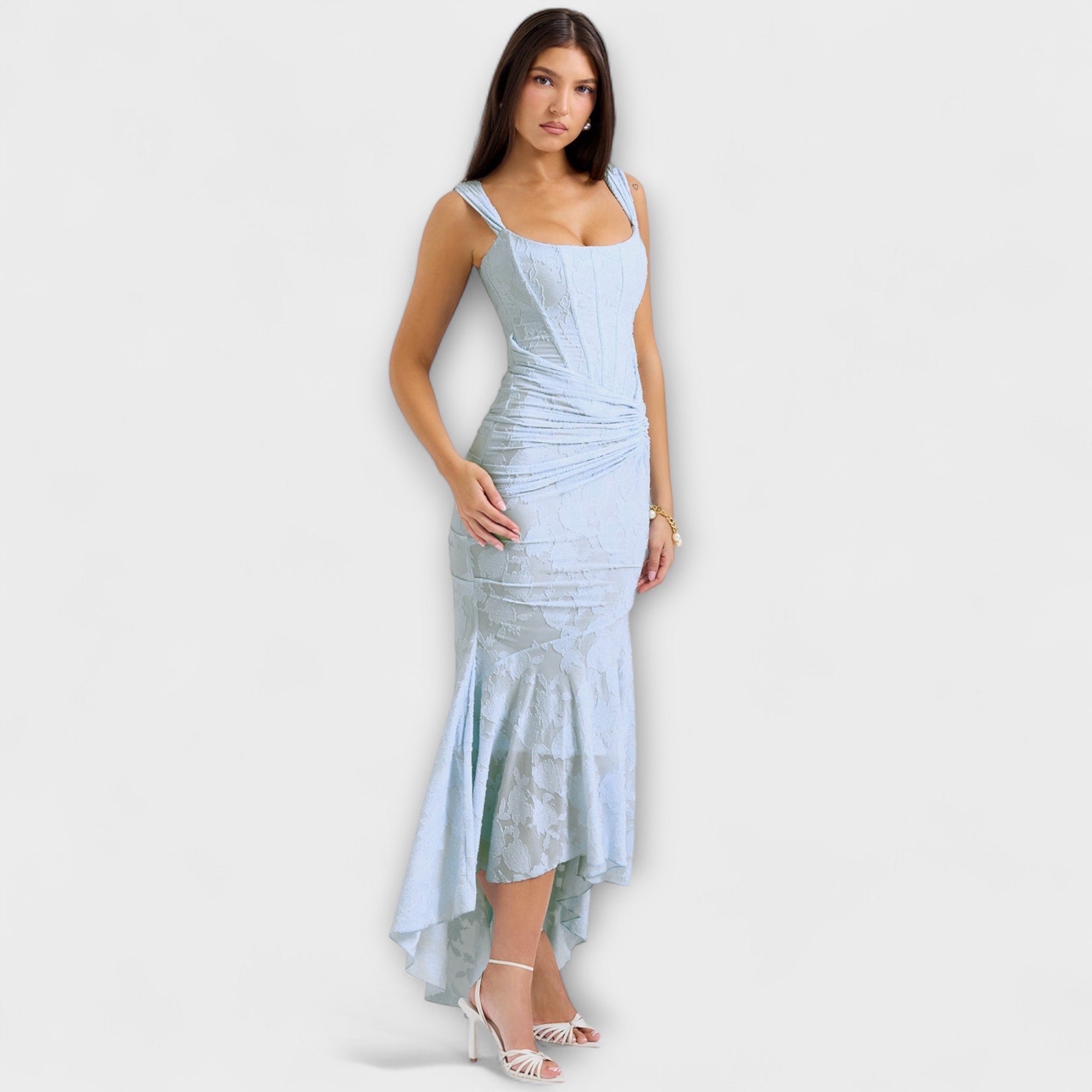 Renske - Abito lungo con corsetto elegante e raffinato