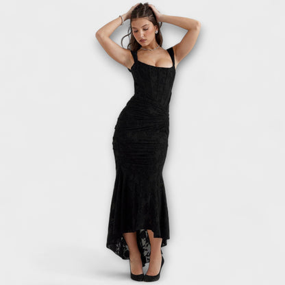 Renske - Abito lungo con corsetto elegante e raffinato