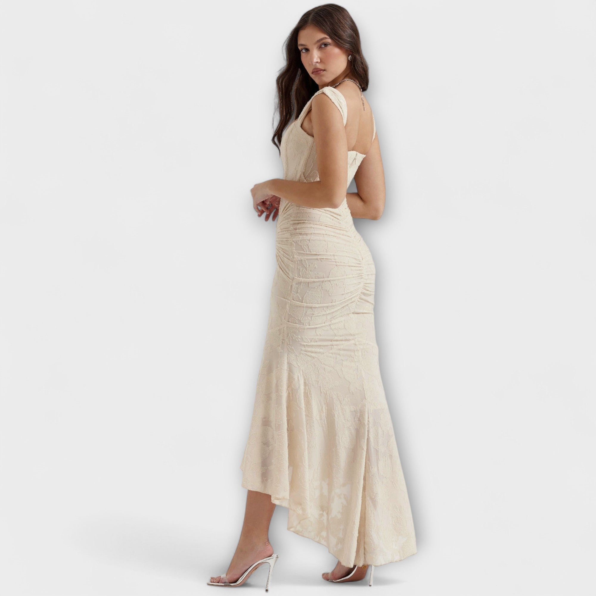 Renske - Abito lungo con corsetto elegante e raffinato