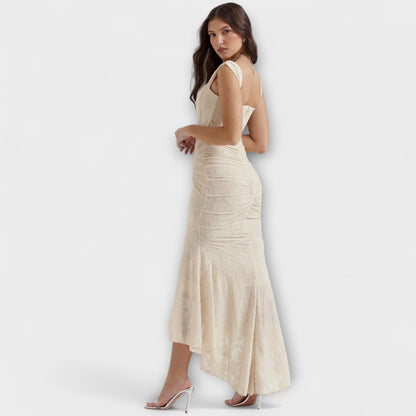 Renske - Abito lungo con corsetto elegante e raffinato