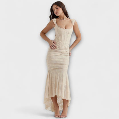 Renske - Abito lungo con corsetto elegante e raffinato